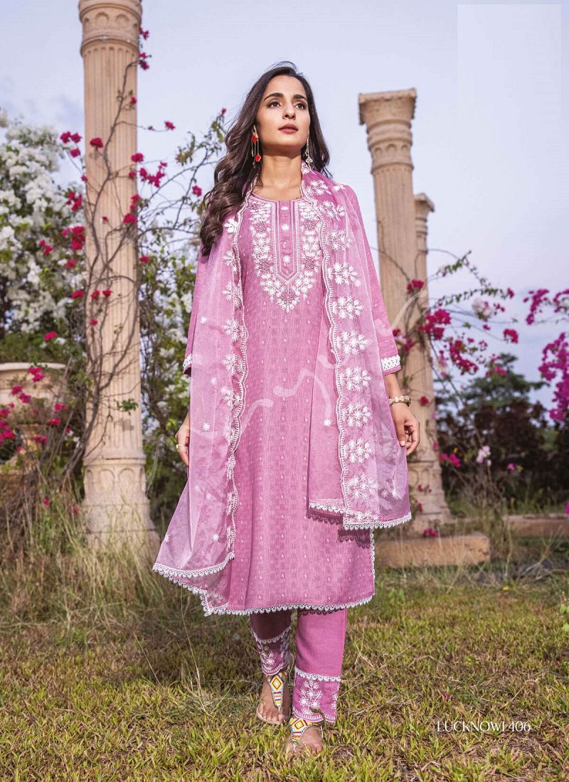 Mayur Lucknowi Vol 4 Designer Readymade Suits Catalog

